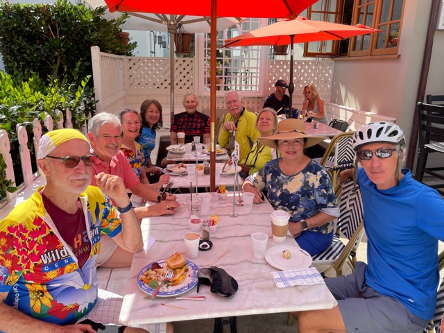 group of emeriti after bike ride